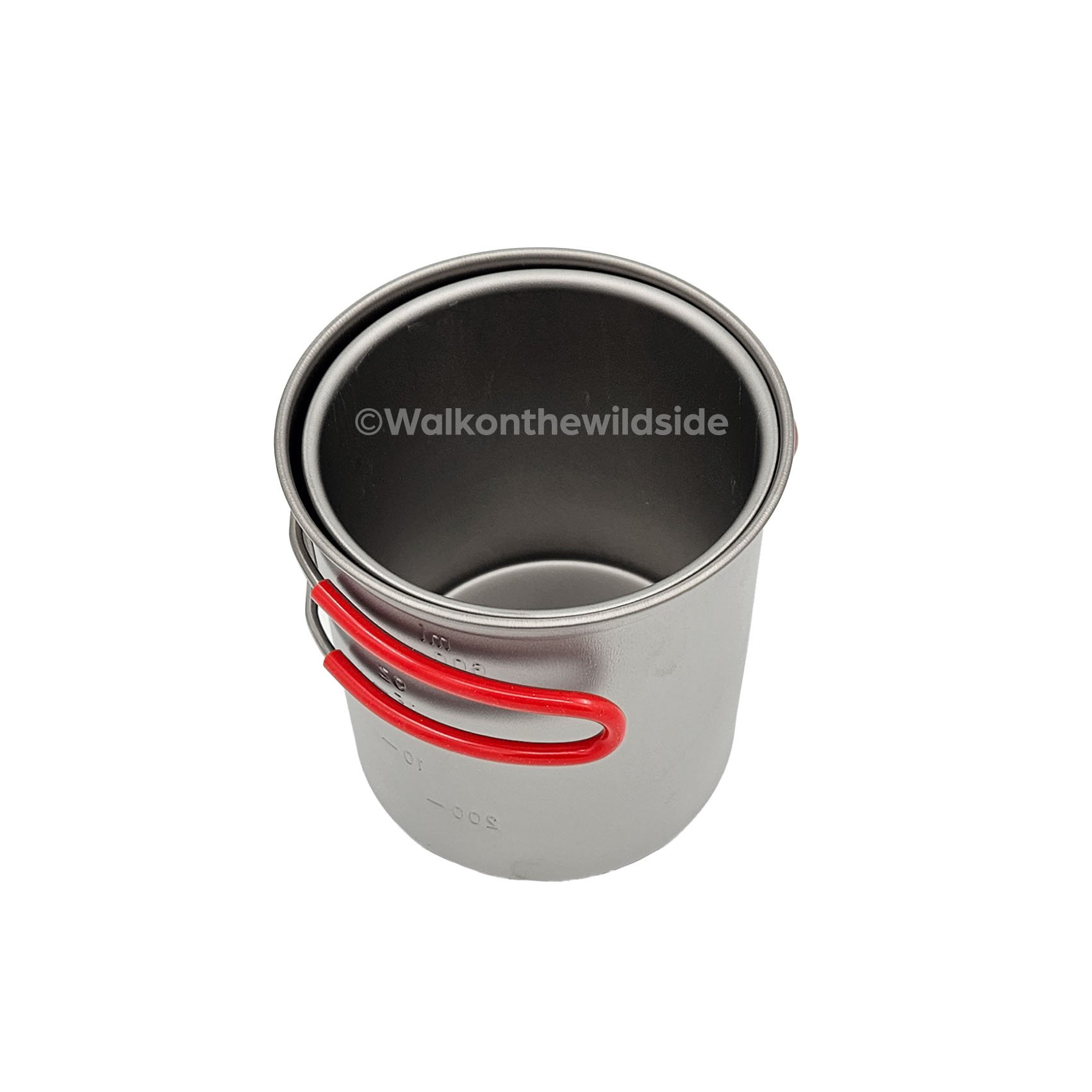 Evernew Ti UL Deep Pot 640 mit Keith Titanium 550 ml Topf (Ti3206) darin
